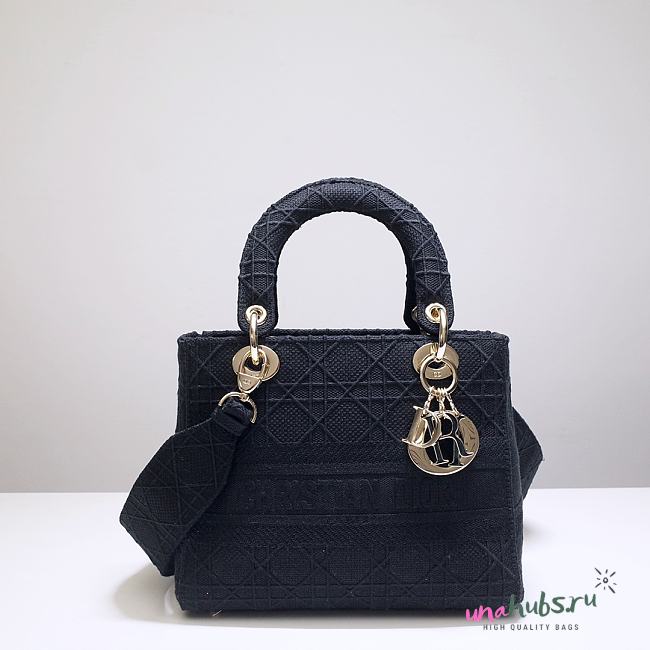 Dior Lady D-lite in blue 24cm - 1