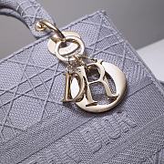 Dior Lady D-lite in gray 24cm - 2