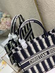 Dior book tote in blue 36cm - 4