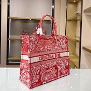 Dior Tote Book CD Red 41cm - 6