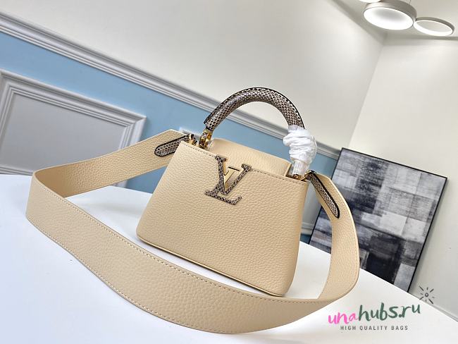 Louis Vuitton Capucines Yellow Mini 21cm M96467 - 1