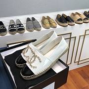 Chanel White Espadrilles Flats - 6