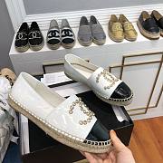 Chanel White Espadrilles Flats - 3