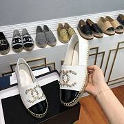 Chanel White Espadrilles Flats - 2