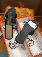 Hermes slipper grain leather  - 6