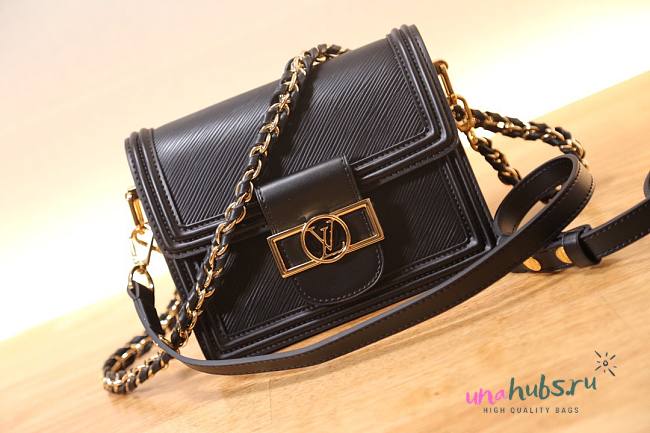 Louis Vuitton Dauphine Monogram Canvas Black Handbag - 1