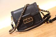 Louis Vuitton Dauphine Monogram Canvas Black Handbag - 1