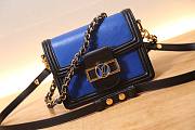 Louis Vuitton Dauphine Monogram Canvas Blue Handbag - 1