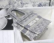 Dior Mini Book Tote Gray 23cm - 6