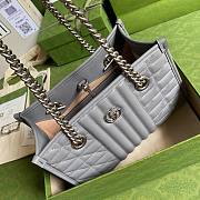 Gucci GG Mamon Small Tote Bag Gray 681483 - 4