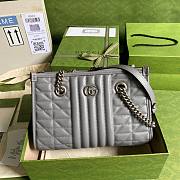 Gucci GG Mamon Small Tote Bag Gray 681483 - 1