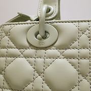 Dior Lady Mini Lambskin Bag Gray 24cm - 2