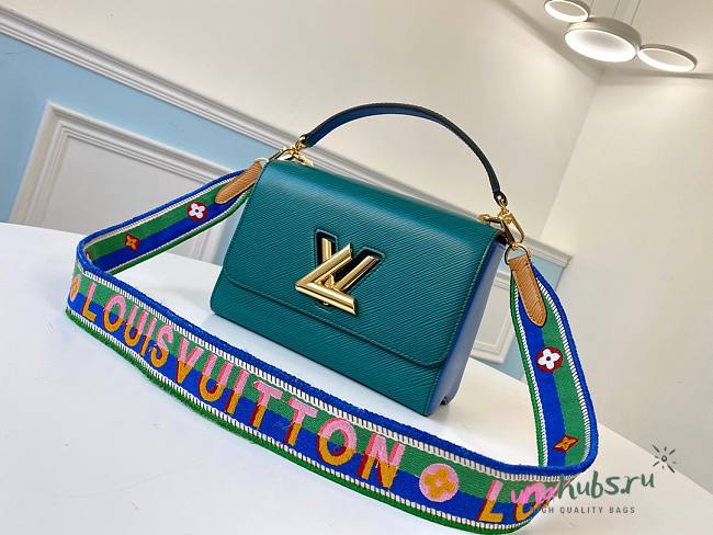 Louis Vuitton Twist MM Handbag in Blue M55851 - 1