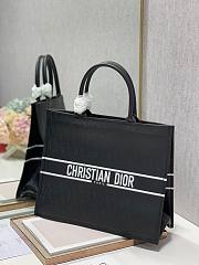 Dior tote book in black leather 41cm - 5