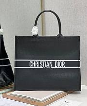 Dior tote book in black leather 41cm - 1