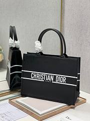 Dior tote book in black leather 36cm - 4