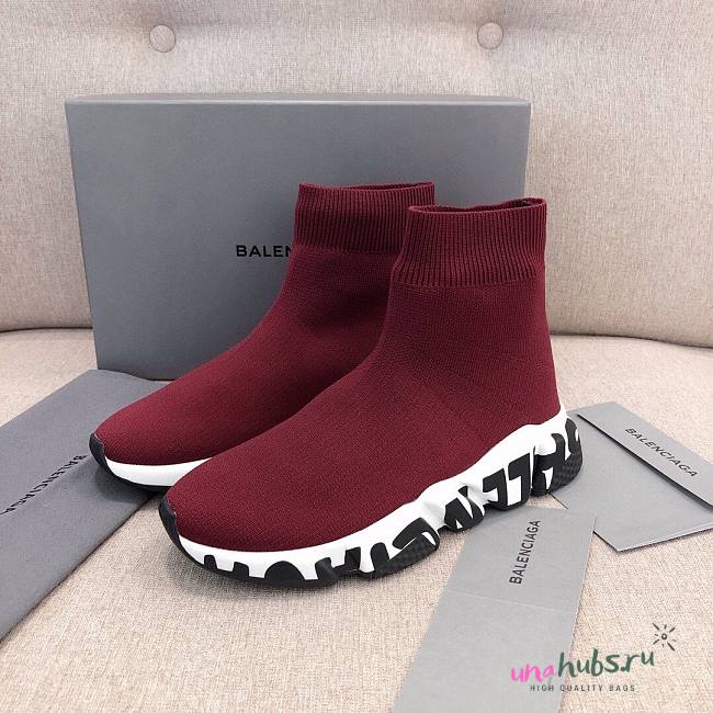 Balenciaga red trainers sneakers - 1