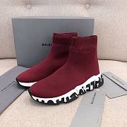 Balenciaga red trainers sneakers - 1