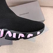 Balenciaga black/pink trainer sneaker - 6