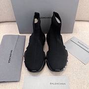 Balenciaga black/pink trainer sneaker - 5