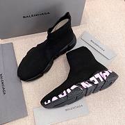 Balenciaga black/pink trainer sneaker - 2