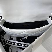 Chanel 19 Flap Bag White - Black Hardware - 5