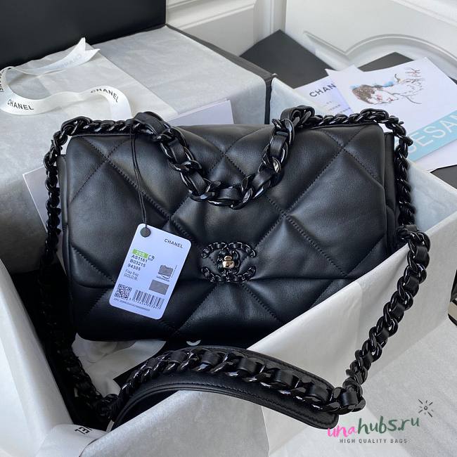 Chanel 19 Flap Bag All Black  - 1