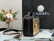 Chanel Lambskin & Gold Metal Clutch with Chain AP2393  - 2