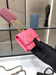 Chanel Lambskin Card Holder Pink AP2397 - 2