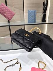 Chanel Lambskin Card Holder Black AP2397 - 3