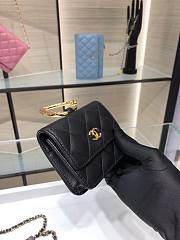 Chanel Lambskin Card Holder Black AP2397 - 5