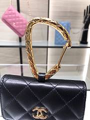 Chanel Lambskin Card Holder Black AP2397 - 6