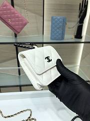 Chanel Lambskin Card Holder White AP2397 - 3