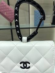 Chanel Lambskin Card Holder White AP2397 - 2