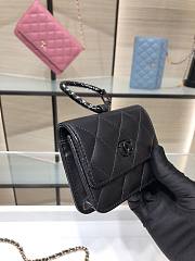 Chanel Lambskin Card Holder All Black AP2397 - 3