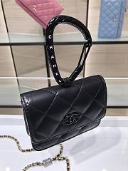 Chanel Lambskin Card Holder All Black AP2397 - 5