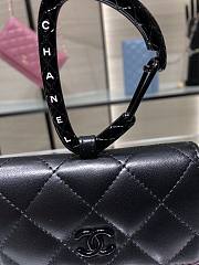 Chanel Lambskin Card Holder All Black AP2397 - 6