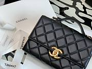 Chanel Lambskin & Gold Metal Mini Flap Bag  - 6