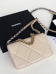 Chanel Quilted 19 Wallet on Chain WOC Beige 2019 - 2