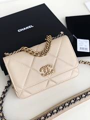 Chanel Quilted 19 Wallet on Chain WOC Beige 2019 - 5