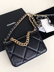 Chanel Quilted 19 Wallet on Chain WOC Black 2019 - 3