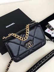 Chanel Quilted 19 Wallet on Chain WOC Black 2019 - 5