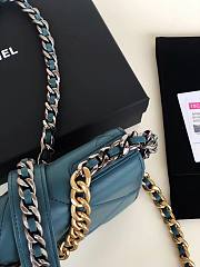 Chanel Quilted 19 Wallet on Chain WOC Blue 2019 - 5