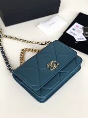 Chanel Quilted 19 Wallet on Chain WOC Blue 2019 - 3