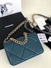 Chanel Quilted 19 Wallet on Chain WOC Blue 2019 - 2