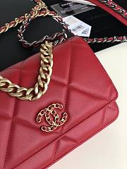 Chanel Quilted 19 Wallet on Chain WOC Red 2019 - 3