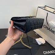 Chanel gold chain handle bag in black AS1175 - 4