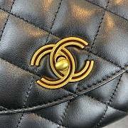 Chanel gold chain handle bag in black AS1175 - 6