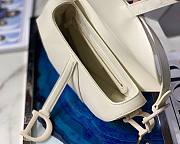 Dior Saddle Oblique Matte White 26cm M9001 - 6