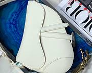 Dior Saddle Oblique Matte White 26cm M9001 - 3